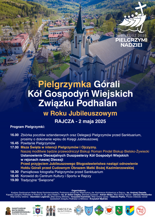 plakat pielgrzymka Gorali Kol Gospodyn Zwiazku Podhalan