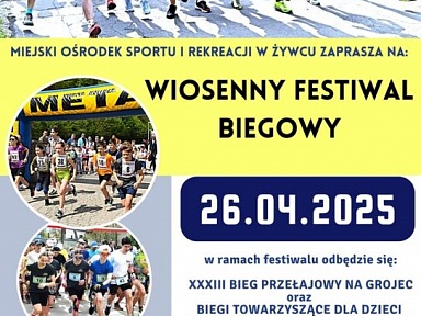 Wiosenny Festiwal Biegowy 2025 żywiec xxxiiii bieg przełajowy na grojec