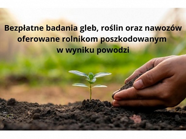 bezplatne badania gleb rolnicy powodz