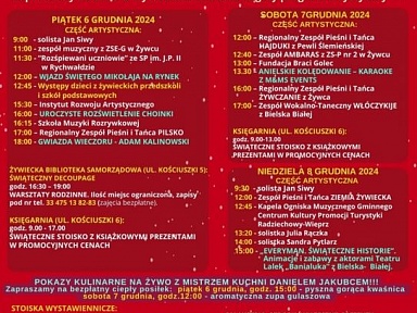 zywiec jarmark bozonarodzeniowy 2024 rynek