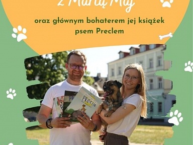 Spotkanie autorskie z Martą Maj i psem Preclem