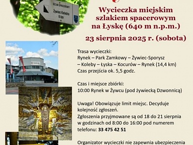 Wycieczka miejskim szlakiem na Łyskę