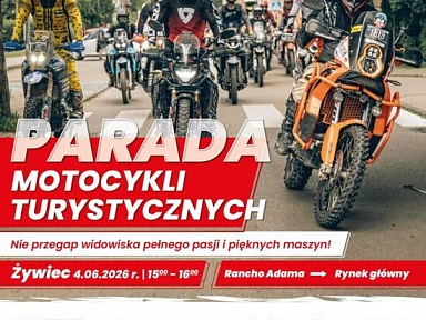 Parada motocykli turystycznych w Żywcu