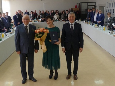 Uroczyste pożegnanie sekretarz powiatu bielskiego 