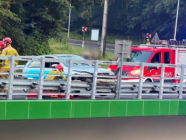 Niebezpieczny wypadek w Międzybrodziu Bialskim