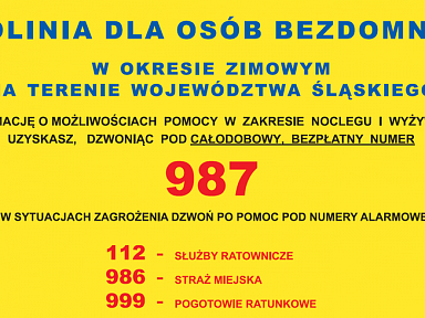 infolinia dla bezdomnych slask