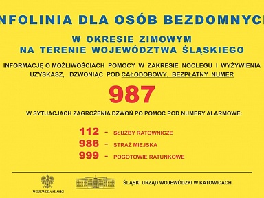 infolinia dla bezdomnych slask